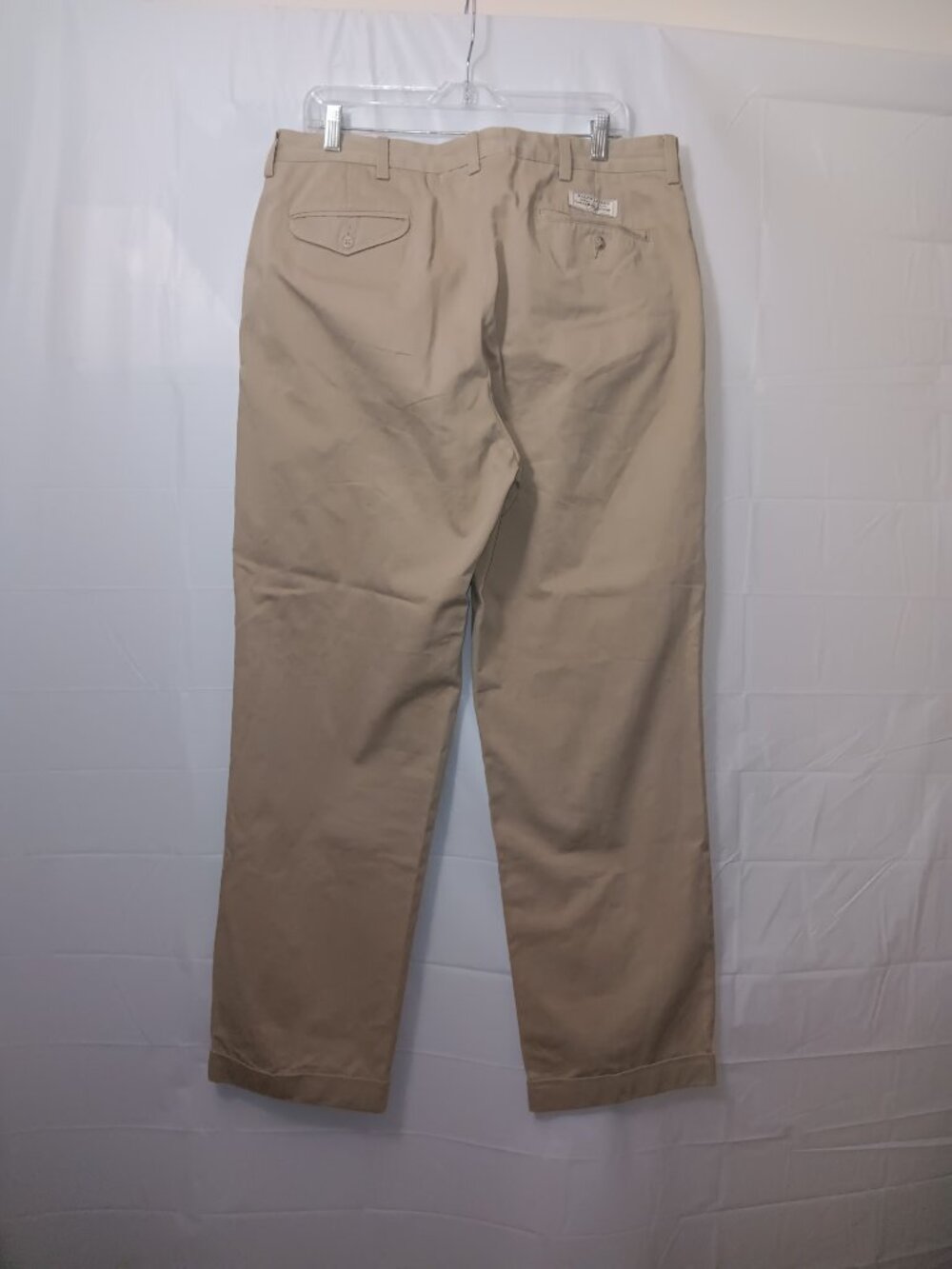 POLO RALPH LAUREN HAMMOND CUFFED HEM KHAKI PANTS - Picture 4 of 13